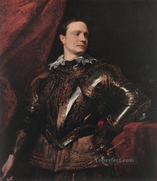若い将軍の肖像 バロック様式の宮廷画家アンソニー・ファン・ダイク Oil Paintings